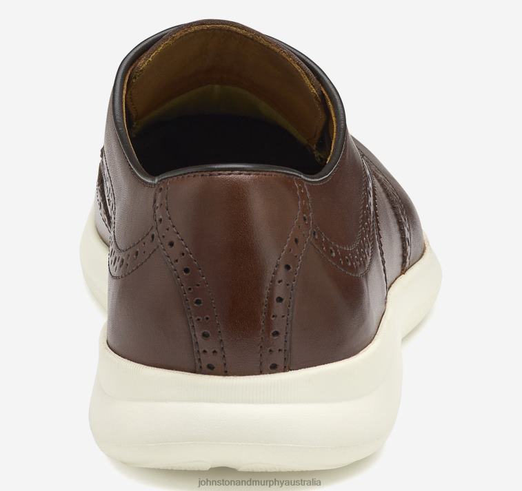 Shoes Mahogany Full Grain XB6RX333 Johnston & Murphy Men Hennings Wingtip - Image 3