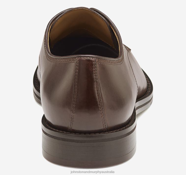 Shoes Mahogany Italian Calfskin XB6RX193 Johnston & Murphy Men Meade Plain Toe - Image 3