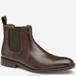 Shoes Mahogany Italian Calfskin XB6RX373 Johnston & Murphy Men Meade Chelsea Boot