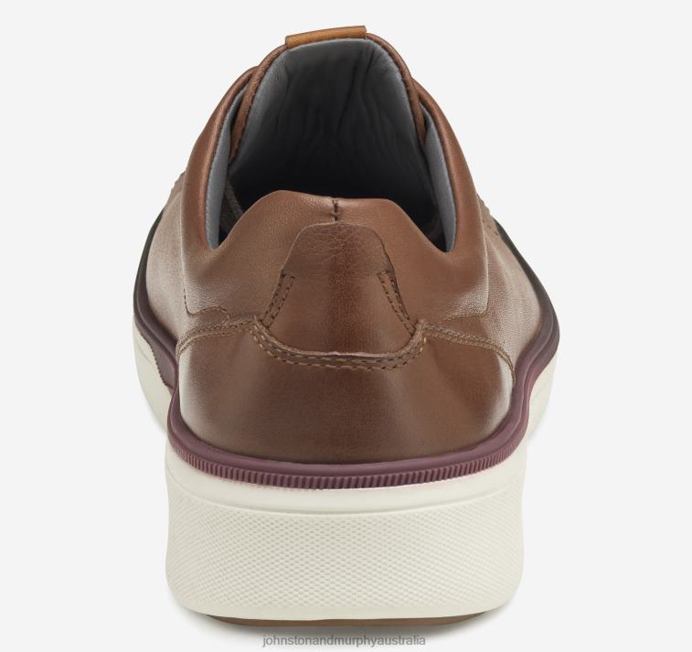 Shoes Mahogany Tumbled Full Grain XB6RX108 Johnston & Murphy Men XC4 Foust Lace-to-Toe - Image 3