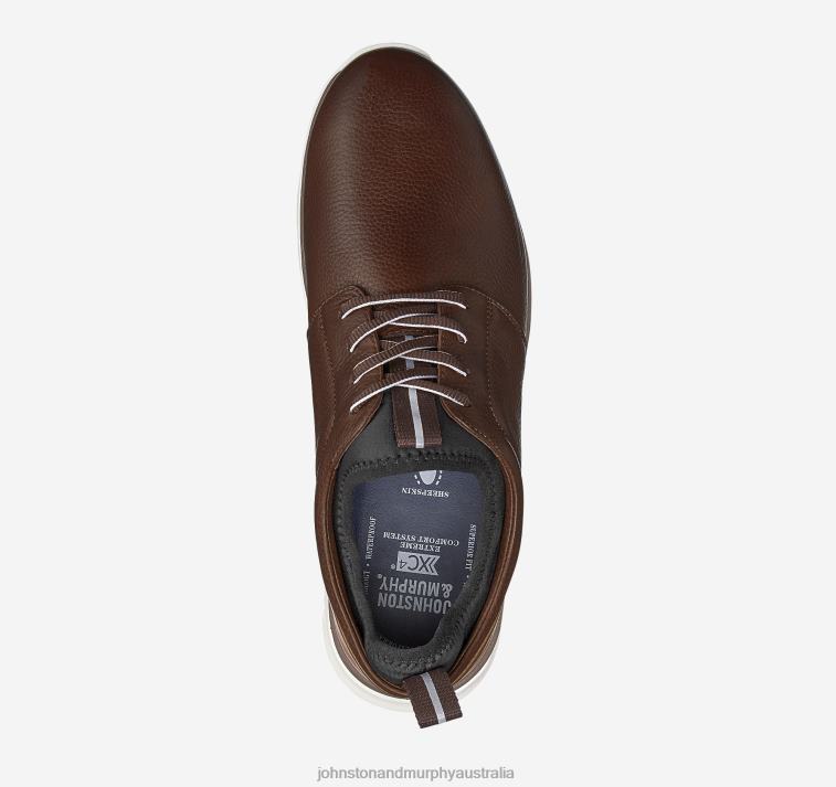 Shoes Mahogany Waterproof Full Grain XB6RX212 Johnston & Murphy Unisex XC4 Prentiss Plain Toe - Image 2