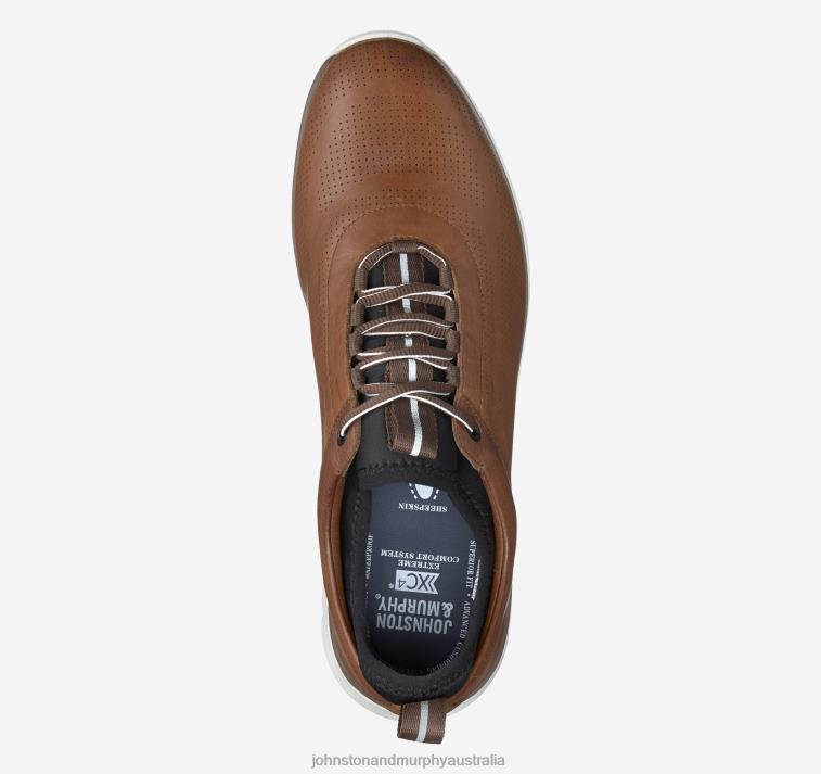 Shoes Mahogany Waterproof Leather XB6RX352 Johnston & Murphy Unisex XC4 Prentiss U-Throat - Image 2