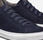 Shoes Navy English Suede XB6RX376 Johnston & Murphy Men Anson Lace-to-Toe - Image 5