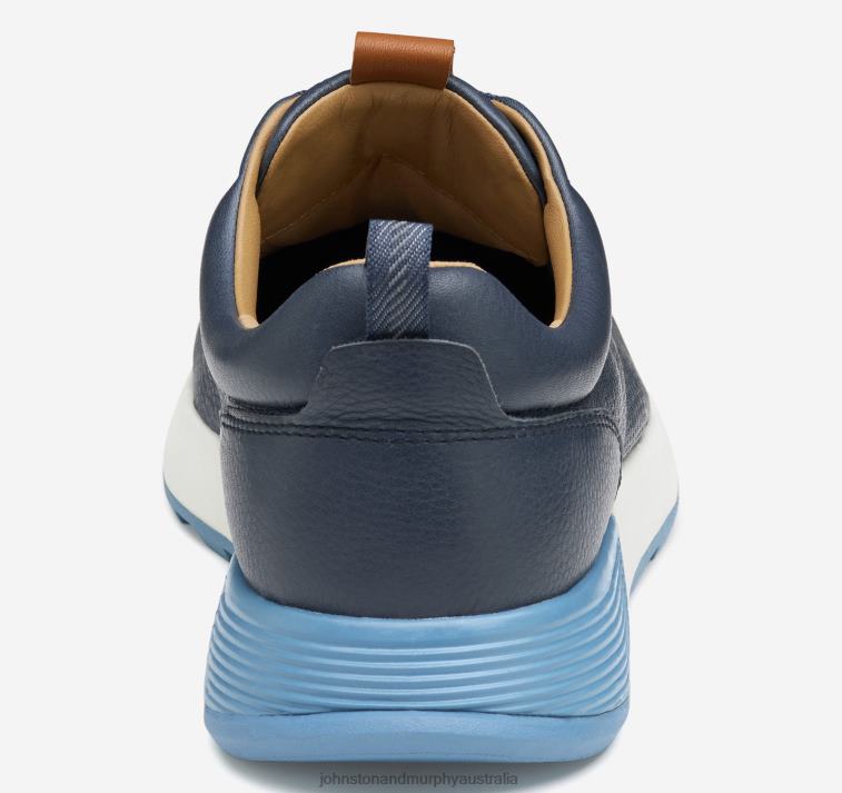 Shoes Navy Full Grain XB6RX266 Johnston & Murphy Men Kinnon Perfed Jogger - Image 3