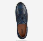 Shoes Navy Full Grain XB6RX359 Johnston & Murphy Men Hollins Wingtip - Image 2