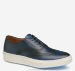 Shoes Navy Full Grain XB6RX359 Johnston & Murphy Men Hollins Wingtip