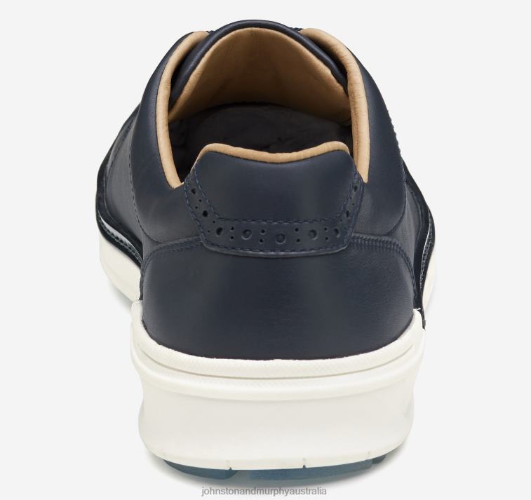 Shoes Navy Full Grain XB6RX41 Johnston & Murphy Men McGuffey GL1 Hybrid Lace-To-Toe - Image 3