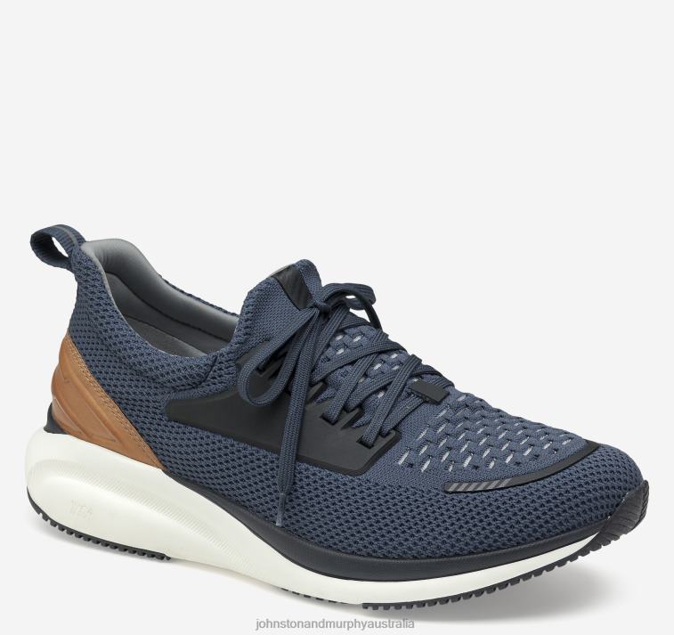 shoes_navy_knit_full_grain_xb6rx78_johnston_murphy_men_xc4_tr1_sport_hybrid.jpg Shoes Navy Knit/Full Grain XB6RX78 Johnston & Murphy Men XC4 TR1-Sport Hybrid - Image 1