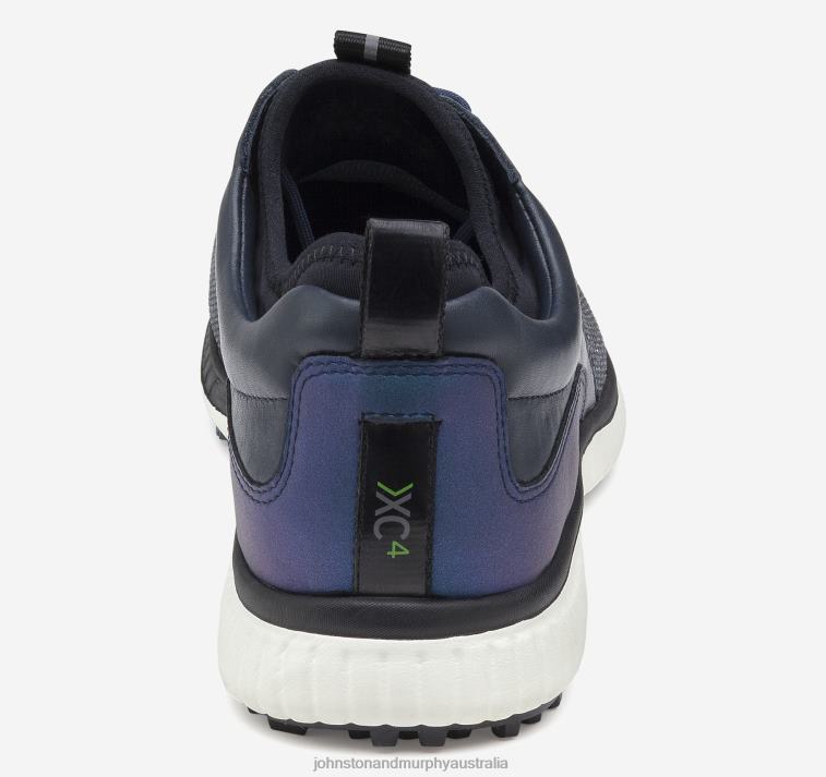 Shoes Navy Knit/Navy Full Grain XB6RX227 Johnston & Murphy Men XC4 H2-Sport Hybrid Knit U-Throat - Image 3