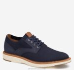 Shoes Navy Knit XB6RX118 Johnston & Murphy Men Upton Knit Plain Toe