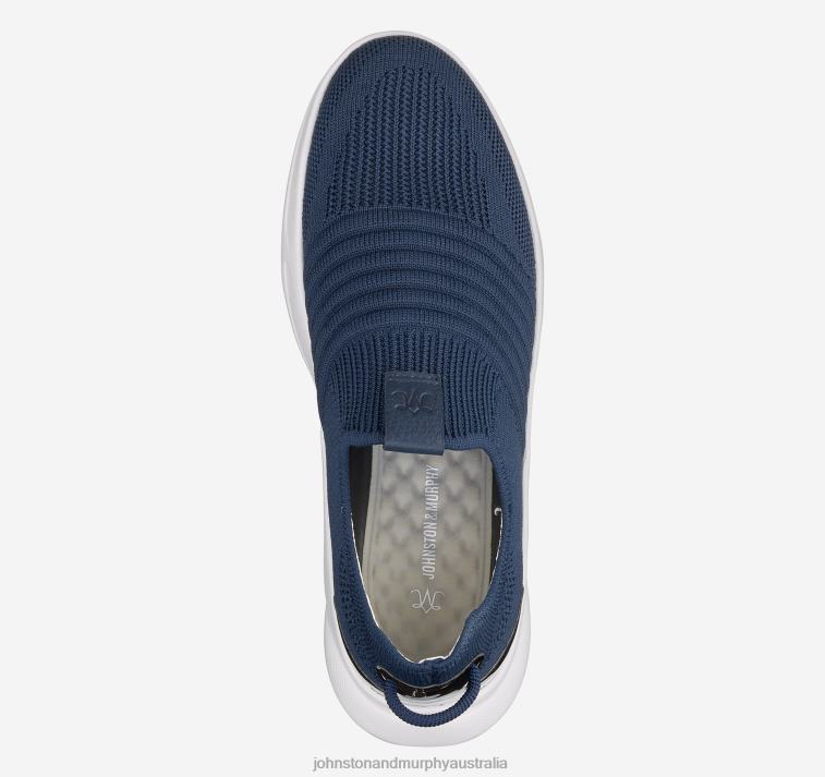 Shoes Navy Knit XB6RX1232 Johnston & Murphy Women Escape Knit Slip-On - Image 4
