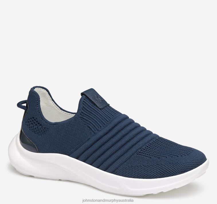 shoes_navy_knit_xb6rx1232_johnston_murphy_women_escape_knit_slip_on.jpg Shoes Navy Knit XB6RX1232 Johnston & Murphy Women Escape Knit Slip-On - Image 1