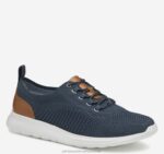 Shoes Navy Knit XB6RX1334 Johnston & Murphy Boy Big Kid Amherst Knit U-Throat