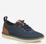 Shoes Navy Knit XB6RX1343 Johnston & Murphy Boy Little Kid McGuffey Knit U-Throat