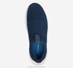 Shoes Navy Knit XB6RX17 Johnston & Murphy Men Escape Knit Slip-On - Image 2