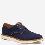 Shoes Navy Knit XB6RX47 Johnston & Murphy Men Upton Knit Wingtip