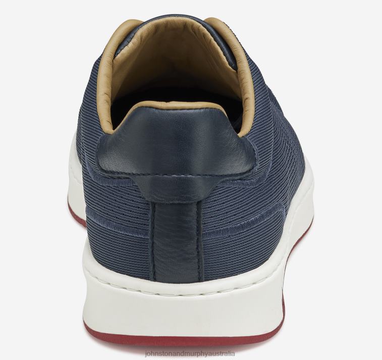 Shoes Navy Knit XB6RX53 Johnston & Murphy Men Daxton Knit Lace-Up - Image 3