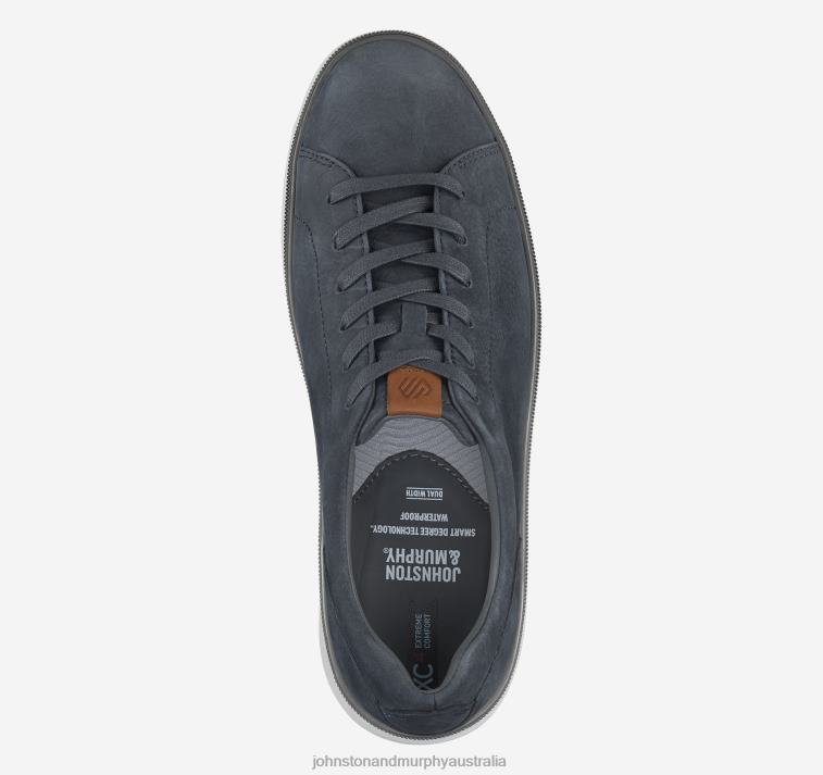 Shoes Navy Nubuck XB6RX157 Johnston & Murphy Men XC4 Foust Lace-to-Toe - Image 2