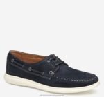 Shoes Navy Nubuck XB6RX164 Johnston & Murphy Men Brannon Two-Eye Tie
