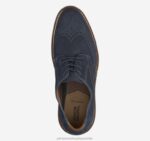 Shoes Navy Nubuck XB6RX246 Johnston & Murphy Men Upton Embossed Wingtip - Image 2