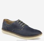 Shoes Navy Oiled Full Grain XB6RX49 Johnston & Murphy Men McGuffey Plain Toe