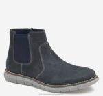 Shoes Navy Oiled Nubuck XB6RX1327 Johnston & Murphy Boy Big Kid Holden Chelsea Boot
