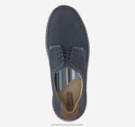 Shoes Navy Oiled Nubuck XB6RX1361 Johnston & Murphy Boy Big Kid McGuffey Plain Toe - Image 2