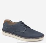 Shoes Navy Oiled Nubuck XB6RX1361 Johnston & Murphy Boy Big Kid McGuffey Plain Toe