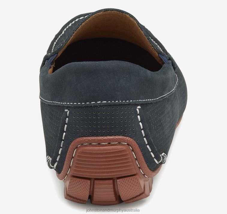 Shoes Navy Perfed Nubuck XB6RX213 Johnston & Murphy Men Cort Venetian - Image 2