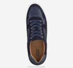Shoes Navy Suede/Washed Sheepskin XB6RX82 Johnston & Murphy Men Banks U-Throat - Image 2