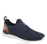 Shoes Navy Waterproof Nubuck XB6RX339 Johnston & Murphy Unisex XC4 Prentiss Plain Toe - Image 4