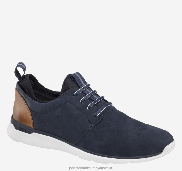shoes_navy_waterproof_nubuck_xb6rx339_johnston_murphy_unisex_xc4_prentiss_plain_toe.jpg Shoes Navy Waterproof Nubuck XB6RX339 Johnston & Murphy Unisex XC4 Prentiss Plain Toe - Image 1