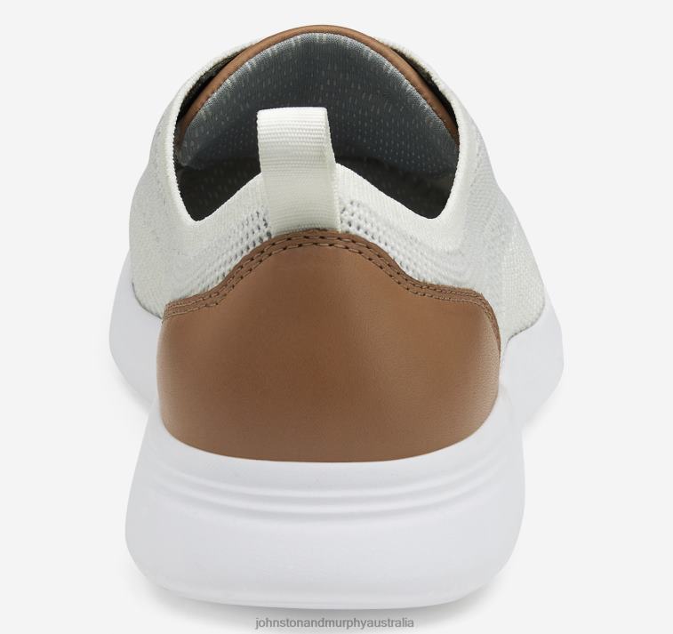 Shoes Off White Knit XB6RX10 Johnston & Murphy Men Amherst Knit U-Throat - Image 3