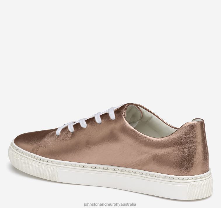 Shoes Rose Gold Metallic Sheepskin XB6RX1207 Johnston & Murphy Women Callie Lace-to-Toe - Image 2