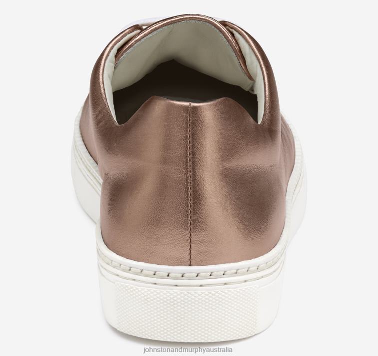 Shoes Rose Gold Metallic Sheepskin XB6RX1207 Johnston & Murphy Women Callie Lace-to-Toe - Image 3