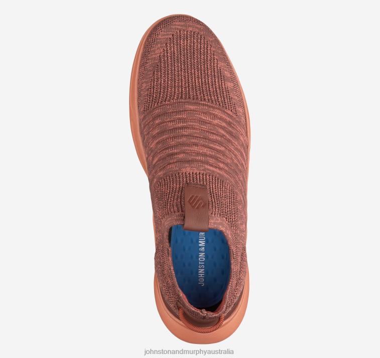 Shoes Rust Knit XB6RX123 Johnston & Murphy Men Escape Knit Slip-On - Image 2