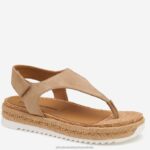 Shoes Sand Kid Suede XB6RX1185 Johnston & Murphy Women Michelle Thong Sandal