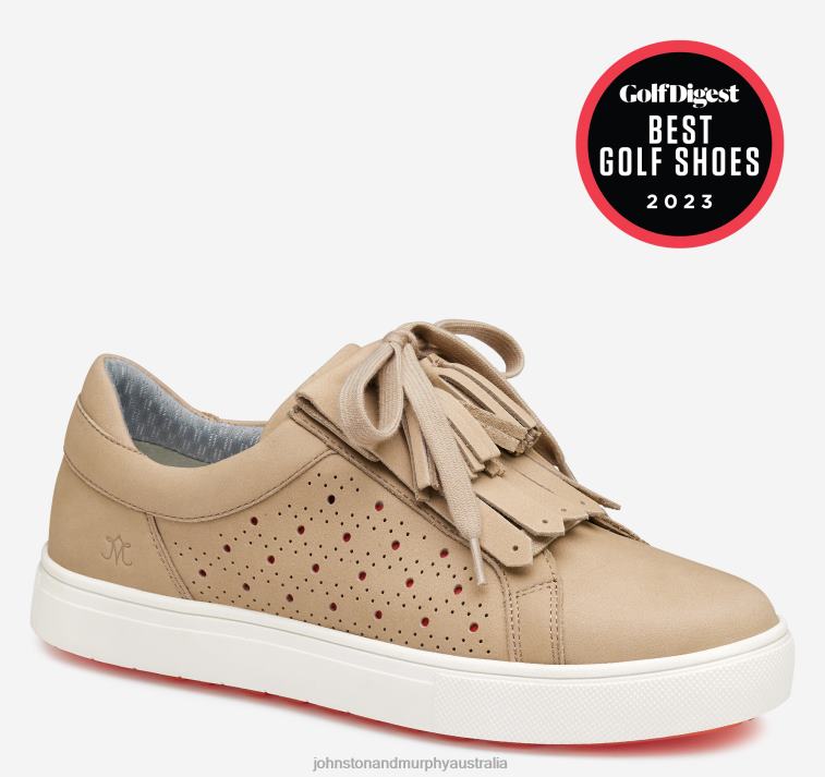 shoes_sand_nubuck_xb6rx1243_johnston_murphy_women_madison_perfed_hybrid.jpg Shoes Sand Nubuck XB6RX1243 Johnston & Murphy Women Madison Perfed Hybrid - Image 1