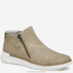 Shoes Sand Suede XB6RX1259 Johnston & Murphy Women Emery Zip Bootie