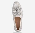 Shoes Silver Metallic Kid Suede XB6RX1202 Johnston & Murphy Women Gracelyn Perfed Tassel Slip-On - Image 4