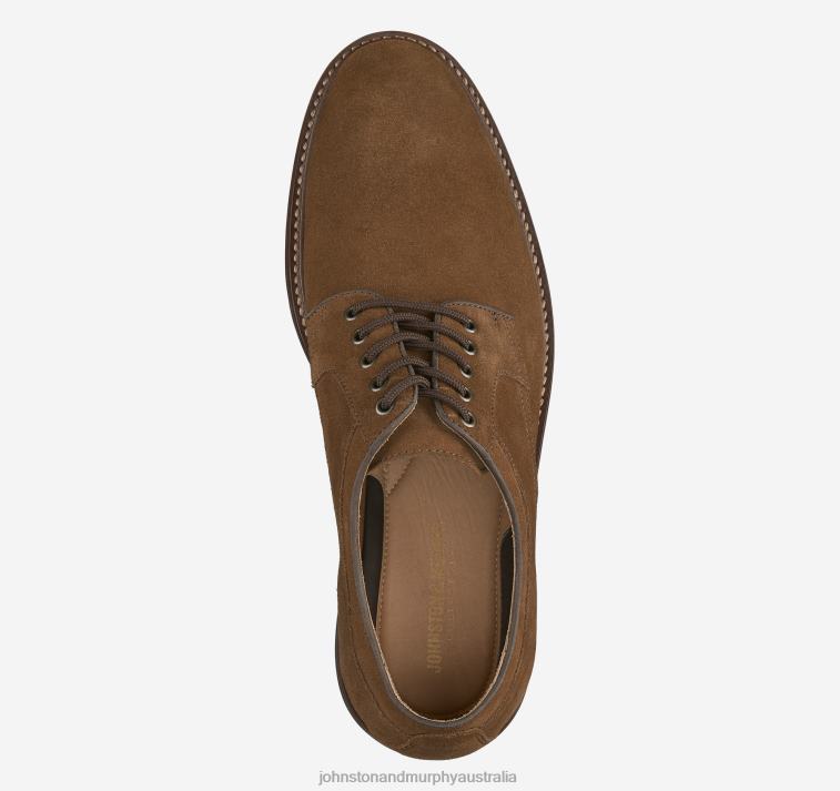 Shoes Snuff English Suede XB6RX321 Johnston & Murphy Men Welch Plain Toe - Image 2