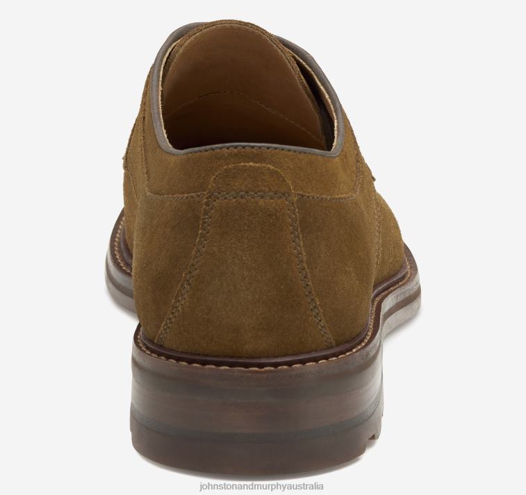 Shoes Snuff English Suede XB6RX321 Johnston & Murphy Men Welch Plain Toe - Image 3