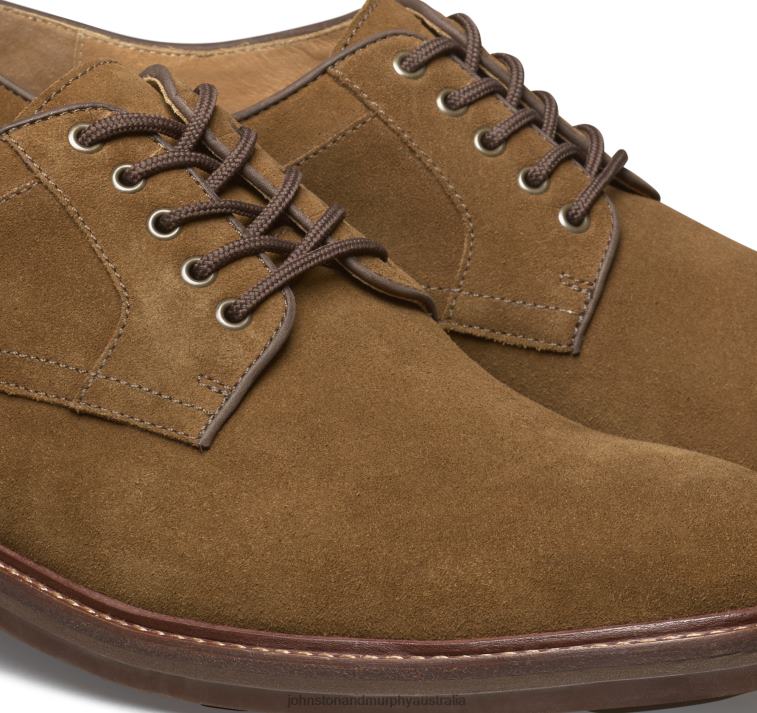 Shoes Snuff English Suede XB6RX321 Johnston & Murphy Men Welch Plain Toe - Image 5