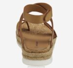 Shoes Tan Calfskin XB6RX1186 Johnston & Murphy Women Michelle Ankle-Strap Thong Sandal - Image 3