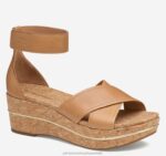 Shoes Tan Calfskin XB6RX1192 Johnston & Murphy Women Gigi Cross-Band Sandal
