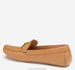 Shoes Tan Calfskin XB6RX1247 Johnston & Murphy Women Maggie Chain Moc - Image 2
