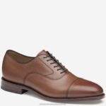 Shoes Tan Calfskin XB6RX196 Johnston & Murphy Men Melton Cap Toe