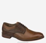 Shoes Tan/Dark Brown Italian Calfskin XB6RX344 Johnston & Murphy Men Conard Saddle