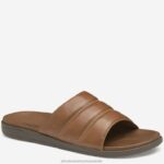 Shoes Tan Full Grain XB6RX105 Johnston & Murphy Men Branson Slide
