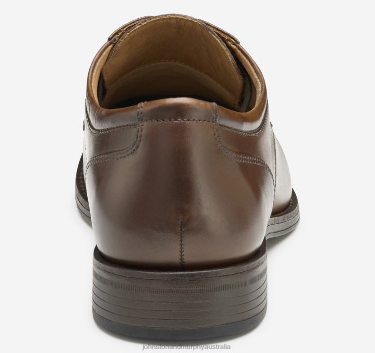 Shoes Tan Full Grain XB6RX113 Johnston & Murphy Men Lewis Plain Toe - Image 3